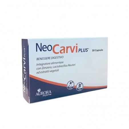 Aurora Biofarma Neocarvi Plus 30 Capsule - Integratori per regolarità intestinale e stitichezza - 985550096 - Aurora Biofarma...