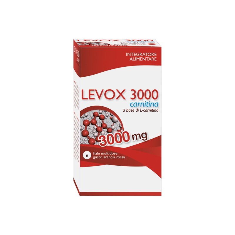 Aqua Viva Levox 3000 Carnitina 6 Flaconcini Da 25 Ml - Integratori multivitaminici - 975346533 - Aqua Viva - € 16,04
