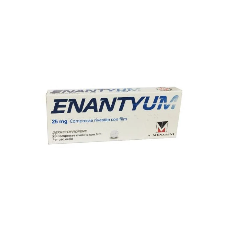 Enantyum Mal di Testa e Dolori Lievi 20 Compresse Rivestite - Farmaci per mal di denti - 048299010 - Enantyum - € 7,03