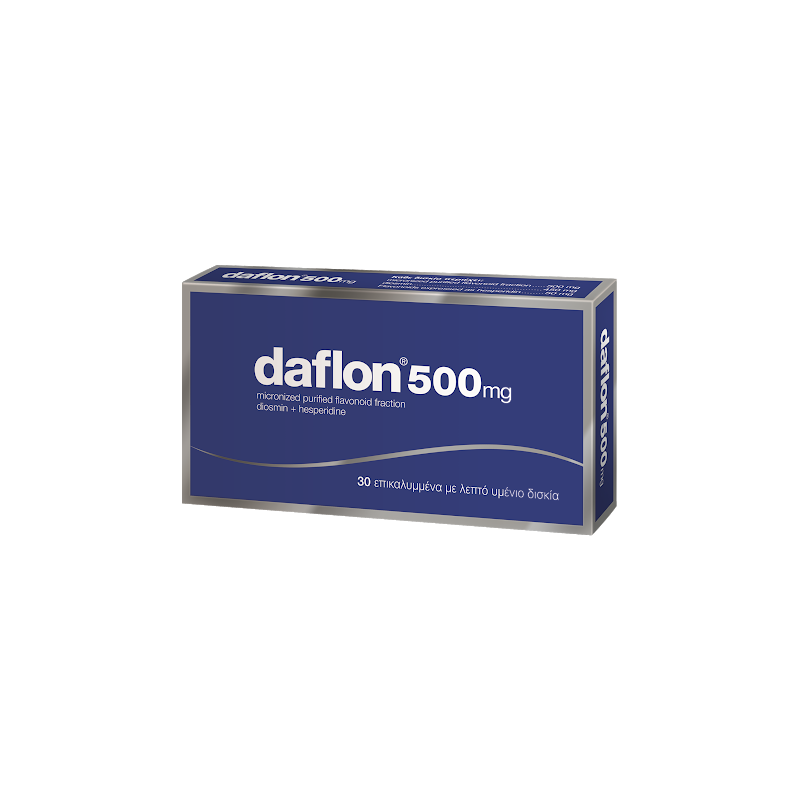 Daflon 500 Emorroidi e Insufficienza Venosa 30 Compresse Rivestite - Farmaci per gambe pesanti e microcircolo - 023356025 - D...