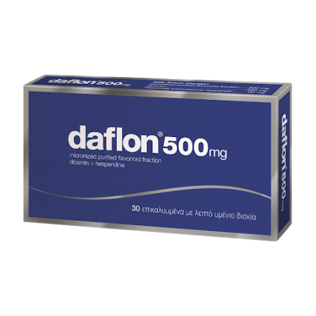 Daflon 500 Emorroidi e Insufficienza Venosa 30 Compresse Rivestite - Farmaci per gambe pesanti e microcircolo - 023356025 - D...