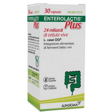 Enterolactis Plus Fermenti Lattici Probiotico 30 Capsule Enterolactis - 1 Enterolactis Plus Fermenti Lattici Probiotico 30 Capsule Enterolactis - 1