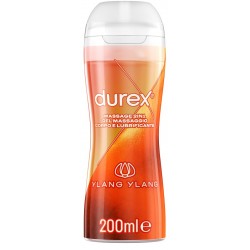 Reckitt Benckiser H. Durex Massage 2 In 1 Gel Massaggio Corpo E Lubrificante Ylang Ylang 200 Ml Durex - 1