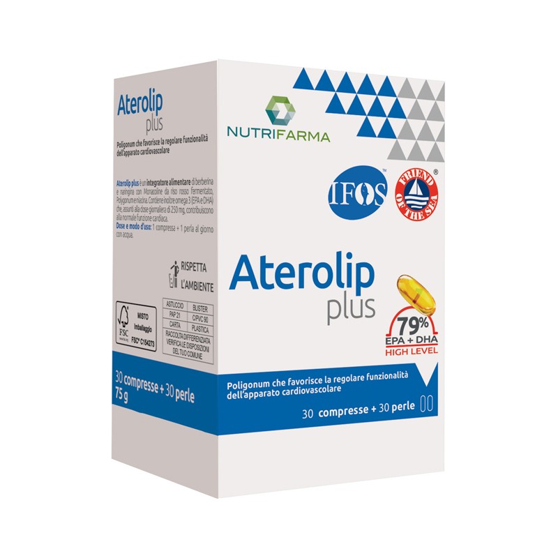 Aqua Viva Aterolip Plus 79% 30 Compresse + 30 Perle - Integratori per il cuore e colesterolo - 987417058 - Aqua Viva - € 29,79
