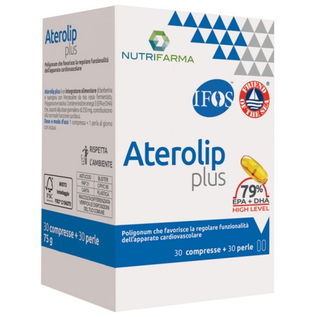 Aqua Viva Aterolip Plus 79% 30 Compresse + 30 Perle - Integratori per il cuore e colesterolo - 987417058 - Aqua Viva - € 29,56