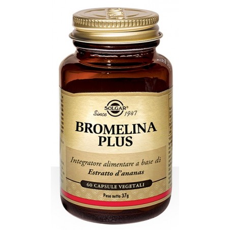 Solgar Bromelina Plus Integratore Per Funzione Digestiva 60 Capsule - Integratori per dimagrire ed accelerare metabolismo - 9...