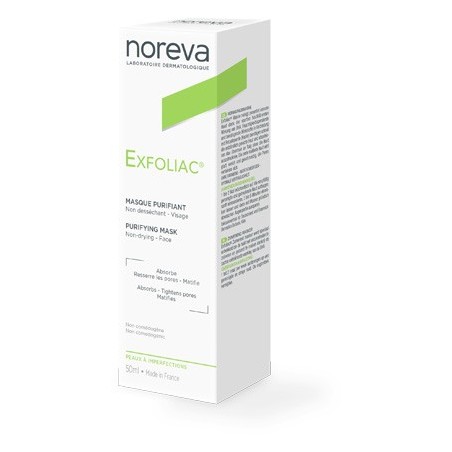 Noreva Italia Exfoliac Maschera Purificante A Risciacquo 50 Ml - Trattamenti per pelle impura e a tendenza acneica - 97600564...