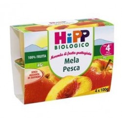 Hipp Italia Hipp Bio Frutta Grattuggiata Mela Pesca 4x100 G - Alimentazione e integratori - 903149045 - Hipp - € 3,51