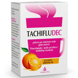 Tachifludec Gusto Arancia Polvere Per Soluzione Orale 10 Bustine - Farmaci per febbre (antipiretici) - 034358034 - Tachiflude...