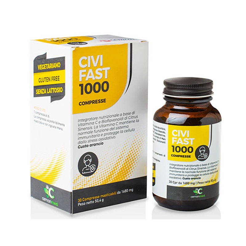 Cemonmed Civifast 1000 30 Compresse Masticabili - Integratori multivitaminici - 982179879 - Cemon - € 9,38