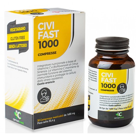 Cemonmed Civifast 1000 30 Compresse Masticabili - Integratori multivitaminici - 982179879 - Cemon - € 9,38