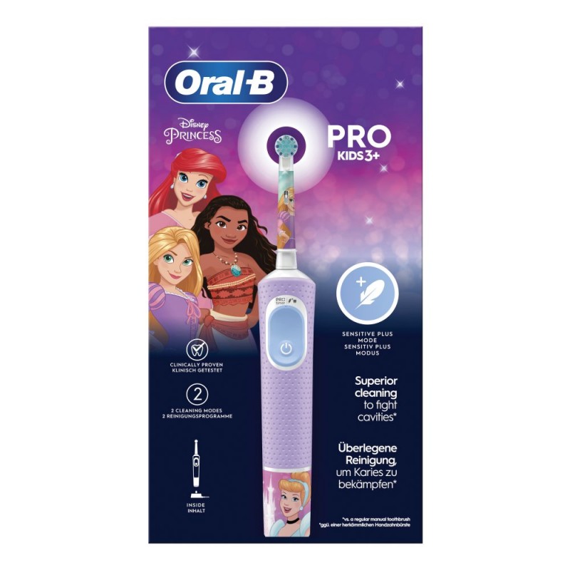 Oral-B Pro Kids Spazzolino Elettrico Princesse Disney 3+ - Igiene orale bambini - 987290727 - Oral-B - € 23,19