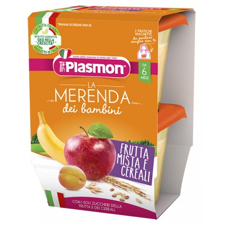 Plasmon La Merenda Dei Bambini Merende Frutta Cereali Asettico 2 X 120 G Plasmon - 1 Plasmon La Merenda Dei Bambini Merende Frutta Cereali Asettico 2 X 120 G Plasmon - 1