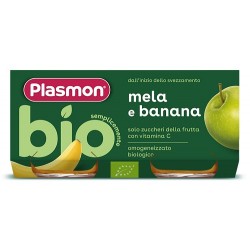 Plasmon Omogeneizzato Bio Banana Mela 2 Vasetti X 80 G - Omogeneizzati e liofilizzati - 987764711 - Plasmon - € 1,47