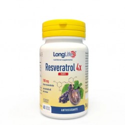 Longlife Resveratrol 4x Forte 60 Capsule - Integratori antiossidanti e anti-età - 941516736 - Longlife - € 27,90
