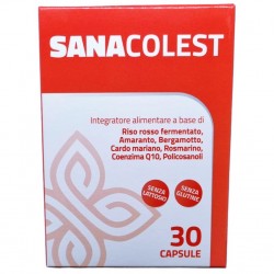 Sanacolest Integratore per Colesterolo 30 Capsule - Integratori per il cuore e colesterolo - 987665849 - Farmadea - € 8,98