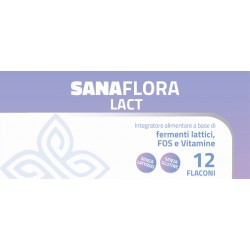 Sanaflora Lact Fermenti Lattici e Vitamine 12 Flaconcini - Integratori di fermenti lattici - 987665876 - Farmadea - € 8,80