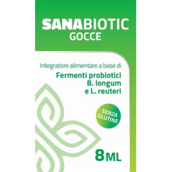 Sanabiotic Integratore di Fermenti Probiotici 8 Ml - Integratori di fermenti lattici - 987665902 - Farmadea - € 9,89