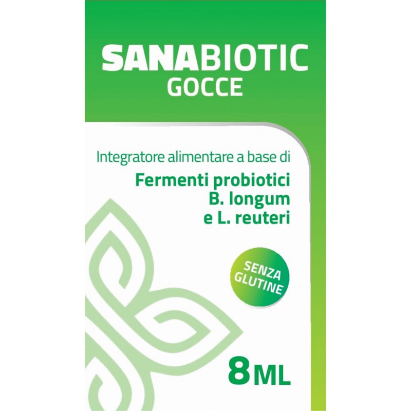 Sanabiotic Integratore di Fermenti Probiotici 8 Ml - Integratori di fermenti lattici - 987665902 - Farmadea - € 9,89