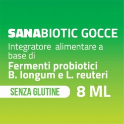 Sanabiotic Integratore di Fermenti Probiotici 8 Ml - Integratori di fermenti lattici - 987665902 - Farmadea - € 9,89