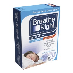 Cerotti Nasali Breathe Right Trasparenti 30 Pezzi - Medicazioni - 985832753 - Breathe Right - € 24,50