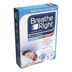 Cerotti Nasali Breathe Right Trasparenti Grandi 10 Pezzi - Medicazioni - 985832765 - Breathe Right - € 10,50