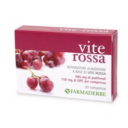 Farmaderbe Vite Rossa 30 Compresse - Circolazione e pressione sanguigna - 926215245 - Farmaderbe - € 9,41
