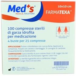 Farmac-zabban Garza Compressa Idrofila Meds Farmatexa 2/8 10x10cm 100 Pezzi - Medicazioni - 931972044 - Farmac-Zabban - € 2,05