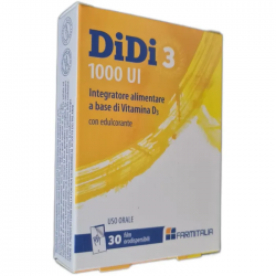 DiDi 3 1000 UI Integratore Vitamina D3 30 Film Orodispersibili - Integratori di vitamina D - 944943430 - Farmitalia Ind. Chim...