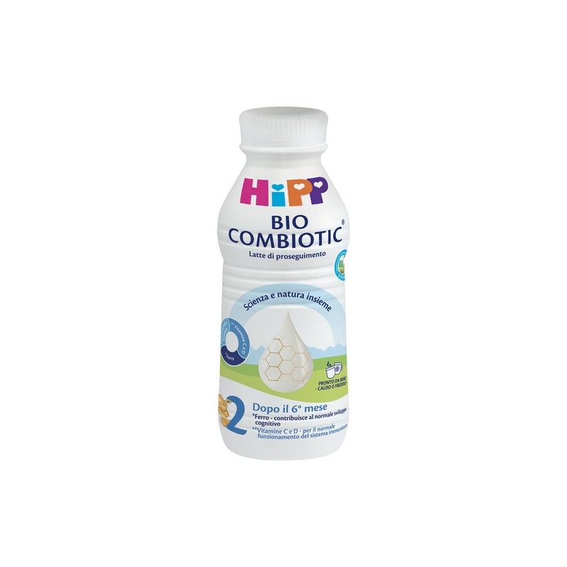 HIPP BIO 2 LATTE COMBIOTIC PROSEGUIMENTO 470 ML - Latte in polvere e liquido per neonati - 980512976 - Hipp - € 3,02