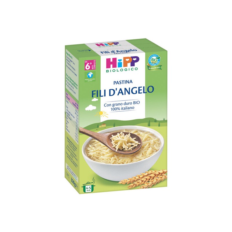 HIPP BIO PASTINA FILI D'ANGELO 320 G - Alimentazione e integratori - 983189616 - Hipp - € 3,15