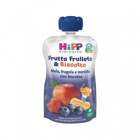Hipp Bio Frutta Frullata biscotto Mela Fragola Mirtillo Biscotto 90 G - Alimentazione e integratori - 982602500 - Hipp - € 2,39