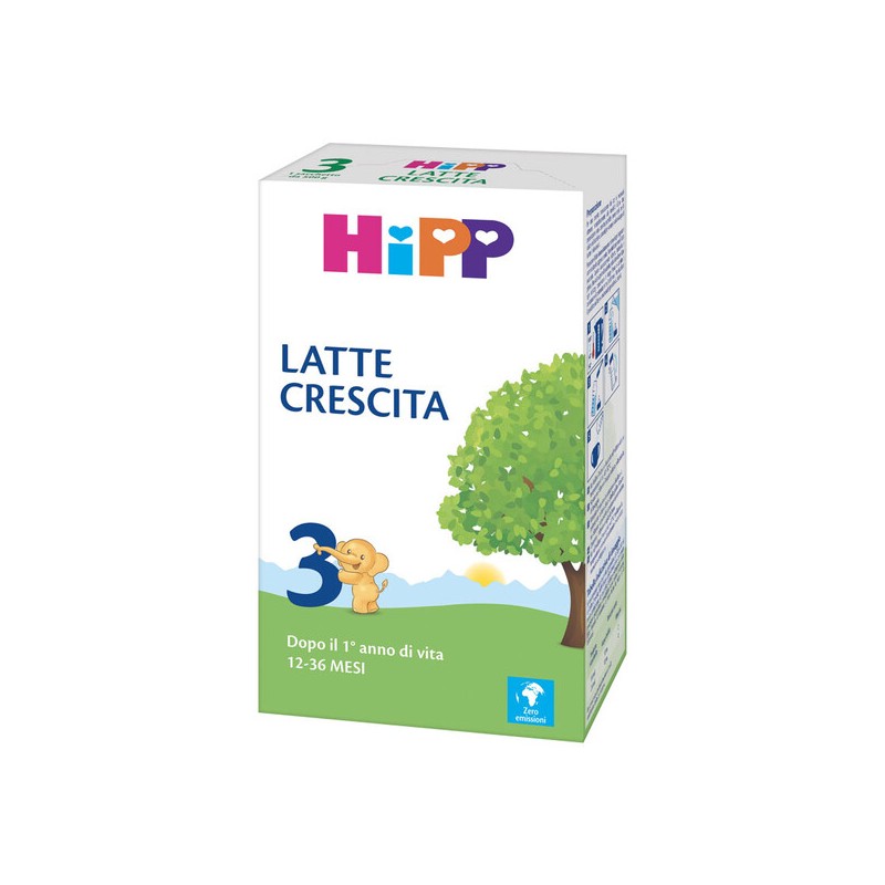 Hipp 3 Latte Crescita in Polvere 12-36 Mesi 500 G - Latte in polvere e liquido per neonati - 980483123 - Hipp - € 12,28