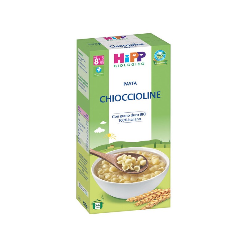HIPP BIO PASTINA CHIOCCIOLINE 320 G - Alimentazione e integratori - 983189628 - Hipp - € 2,85