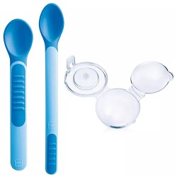 Bamed Baby Italia Mam Heat Sensitive Spoons&cover Maschio - Accessori - 980518827 - Mam - € 9,04