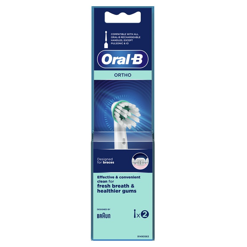 Procter & Gamble Oralb Ortho Od17 Testina Per Spazzolino Elettrico 2 Pezzi - Spazzolini elettrici e idropulsori - 982509667 -...