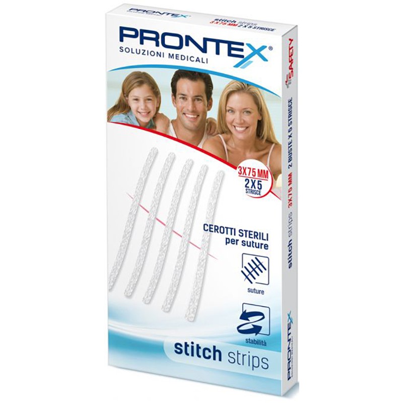 Safety Prontex Stitch Strips 3x75 10 Pezzi - Medicazioni - 941999144 - Safety - € 5,60
