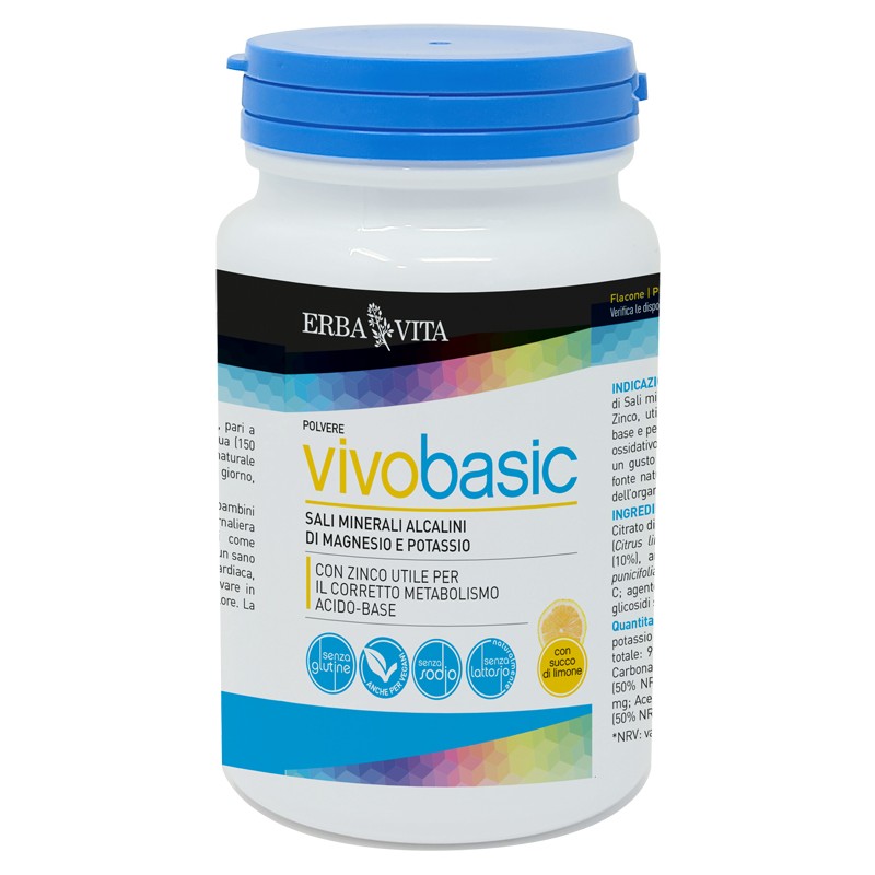 Erba Vita Group Vivobasic Polvere Con Succo Di Limone 200 G - Integratori multivitaminici - 981999220 - Erba Vita - € 11,90