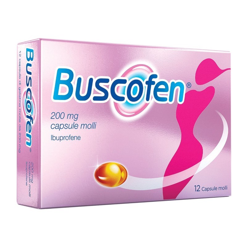 Buscofen 200 Mg Ibuprofene Per Dolori Mestruali 12 Capsule Molli - Farmaci per dolori muscolari e articolari - 029396037 - Bu...