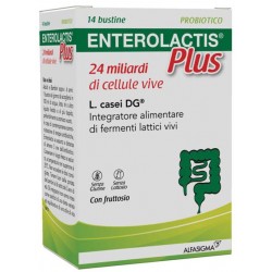 Alfasigma Enterolactis Plus 14 Bustine - Integratori di fermenti lattici - 986129005 - Enterolactis - € 14,93