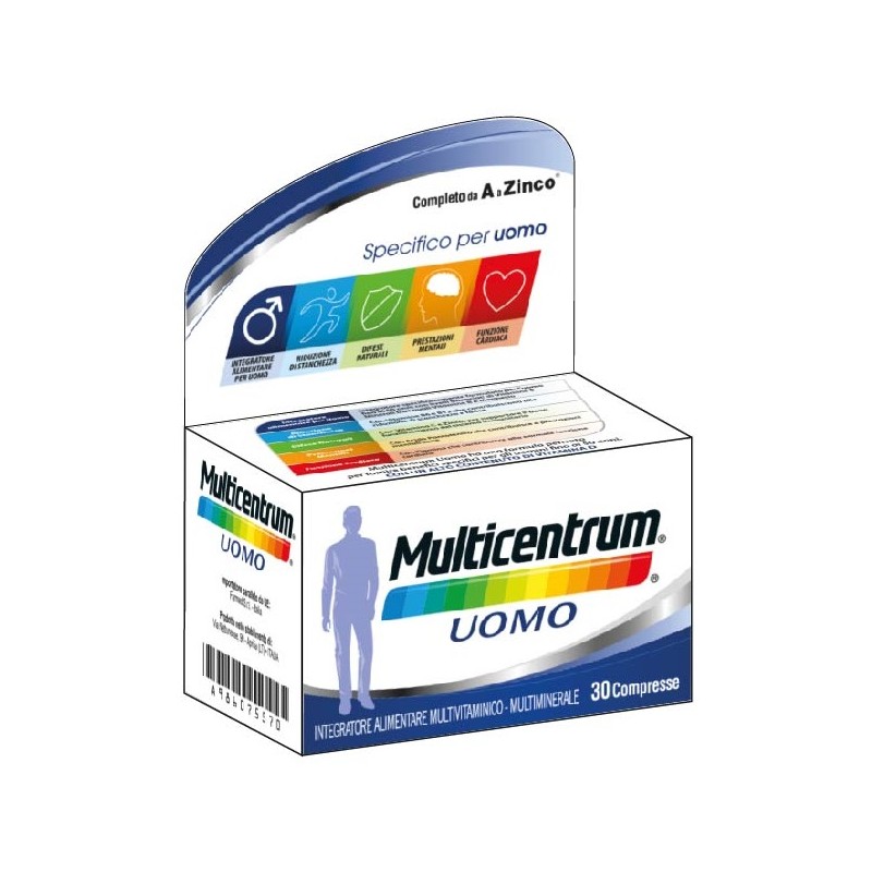 Farmed Multicentrum Uomo 30 Compresse - Integratori multivitaminici - 986075570 - Farmed - € 13,19