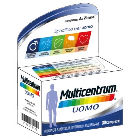 Farmed Multicentrum Uomo 30 Compresse - Integratori multivitaminici - 986075570 - Farmed - € 13,19