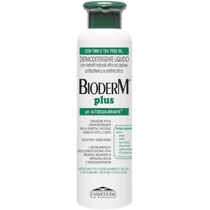 Farmoderm Bioderm Plus Antibatterico 500 Ml - Bagnoschiuma e detergenti per il corpo - 902406420 - Farmoderm - € 10,05