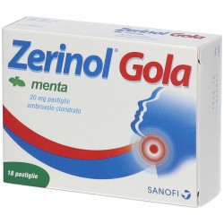 Zerinol Gola Gusto Menta per Mal di Gola 18 Pastiglie - Farmaci anestetici locali - 036088122 - Zerinol - € 5,75