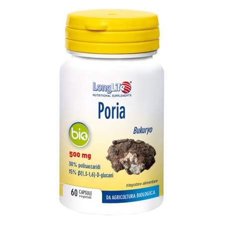 Longlife Poria Bio 60 Capsule - Integratori per difese immunitarie - 935236846 - Longlife - € 28,67