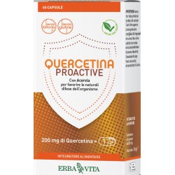 Erba Vita Group Quercetina Proactive 60 Capsule - Integratori per difese immunitarie - 981071160 - Erba Vita - € 10,93