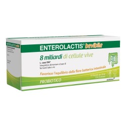 Enterolactis Bevibile 8 Milliardi Equilibrio Flora Intestinale 12 Flaconcini Enterolactis - 1