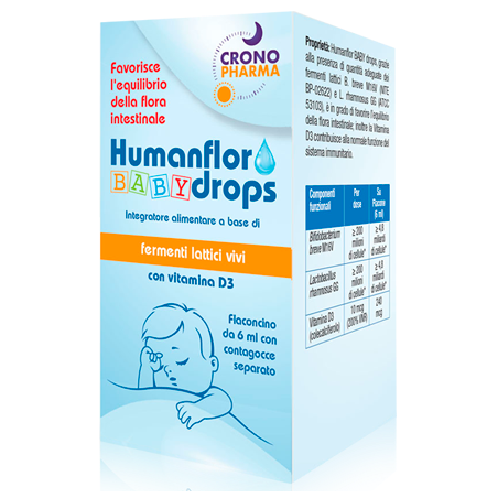 Humanflor Baby Gocce con Vitamina D3 Equilibrio Intestinale Bimbi - Fermenti lattici per bambini - 975869494 -  - € 16,37