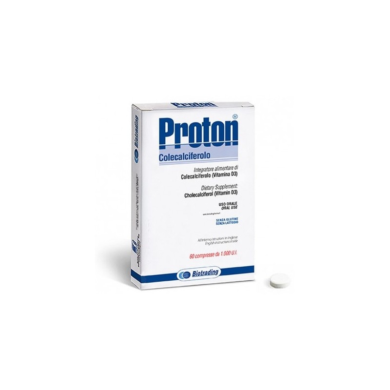 Proton Vitamina D3 1000 UI Salute Ossa Immunità 60 Compresse - Integratori di vitamina D - 944877745 -  - € 9,96