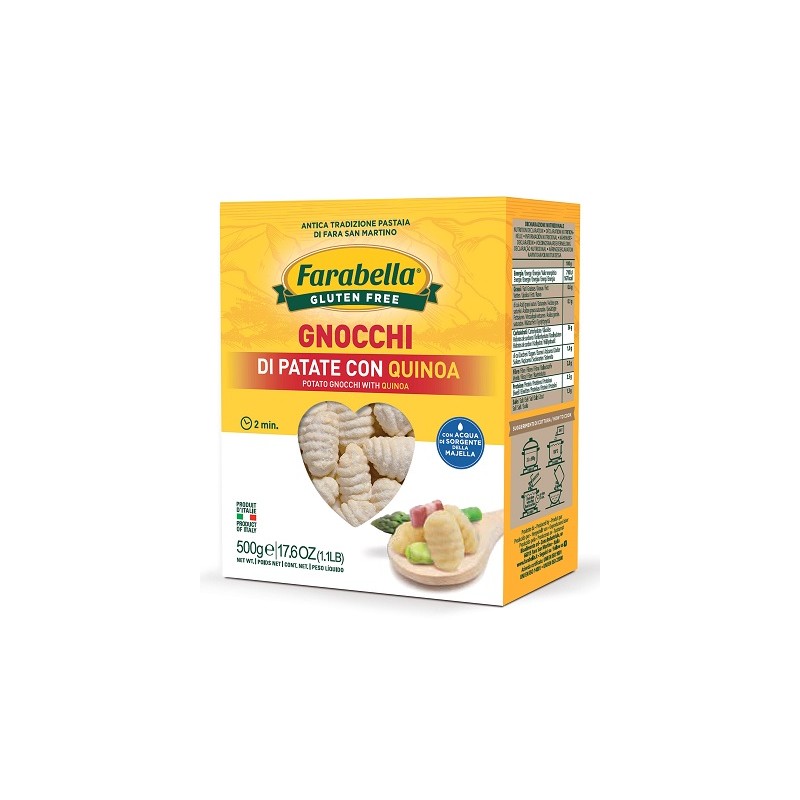 Bioalimenta Farabella Gnocchi Patate Quinoa 500 G Astuccio - Alimenti senza glutine - 976906469 - Bioalimenta - € 3,64